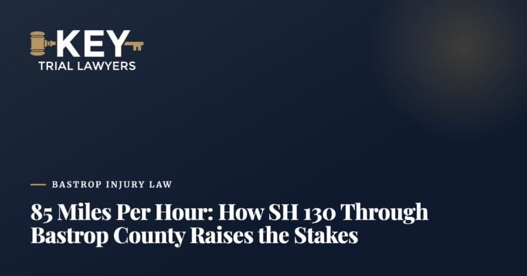 85 Miles Per Hour: How SH 130 Through Bastrop County Raises the Stakes in a Crash