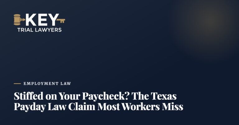 Stiffed on Your Paycheck? The Texas Payday Law Claim Most Workers Miss