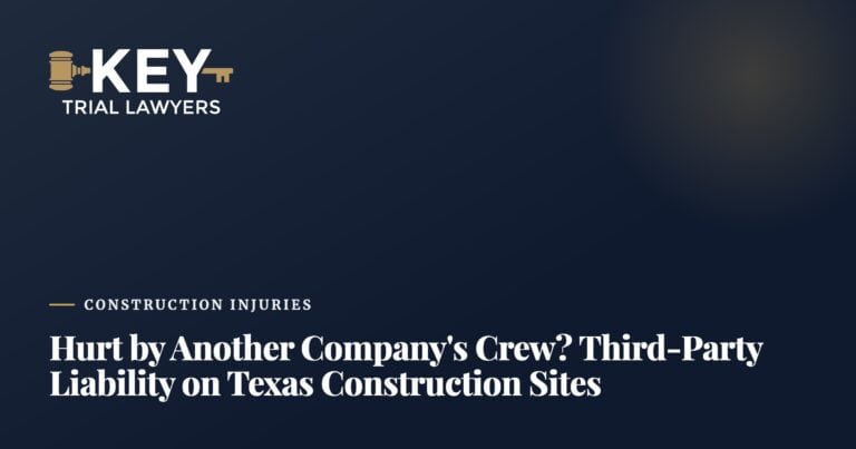 Hurt by Another Company’s Crew? Third-Party Liability on Texas Construction Sites