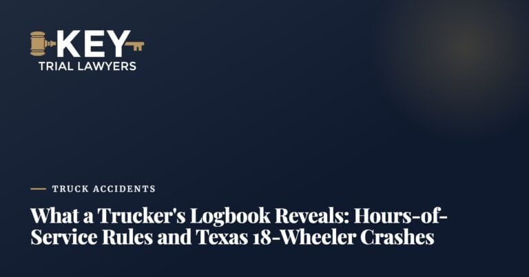 What a Trucker’s Logbook Reveals: Federal Hours-of-Service Rules and Texas 18-Wheeler Crashes